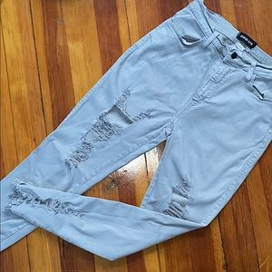 👖 STRETCHY distressed grey pants
